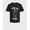 JACK & JONES FUNNY FRUIT ΑΝΔΡΙΚΗ ΚΟΝΤΟΜΑΝΙΚΗ ΜΠΛΟΥΖΑ - 12288084 - ΜΑΥΡΟ