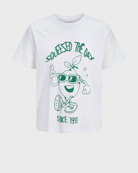JACK & JONES FUNNY FRUIT ΑΝΔΡΙΚΗ ΚΟΝΤΟΜΑΝΙΚΗ ΜΠΛΟΥΖΑ - 12288084 - ΑΣΠΡΟ