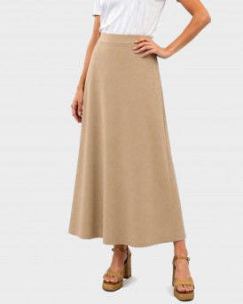 ONLY ITA LIFE WOMEN'S A-LINE SKIRT - 15367739 - BEIGE