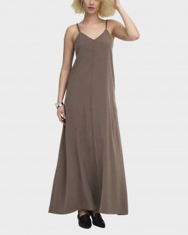ONLY MADELI WOMEN'S MAXI DRESS - 15371094 - BROWN