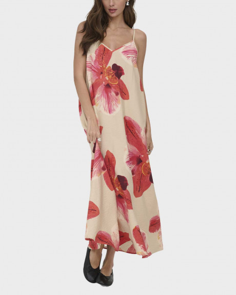 ONLY RESI-ELANOR WOMEN'S MAXI FLORAL DRESS - 15372628