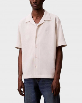 CALVIN KLEIN ΑΝΔΡΙΚΟ ΚΟΝΤΟΜΑΝΙΚΟ ΠΟΥΚΑΜΙΣΟ - LV04RC247G - ΕΚΡΟΥ