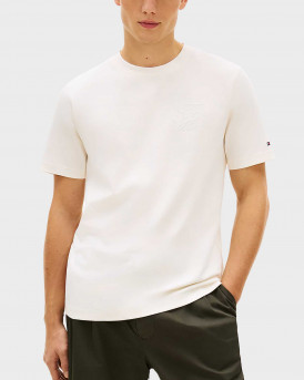 TOMMY HILFIGER ΑΝΔΡΙΚΗ ΚΟΝΤΟΜΑΝΙΚΗ ΜΠΛΟΥΖΑ - MW0MW42391 - ΜΠΕΖ