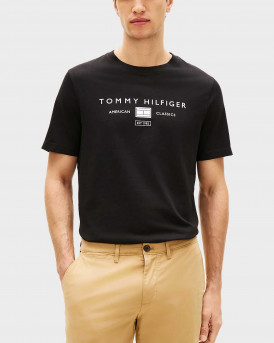 TOMMY HILFIGER ΑΝΔΡΙΚΗ ΚΟΝΤΟΜΑΝΙΚΗ ΜΠΛΟΥΖΑ - ΜW0MW42365 - ΜΑΥΡΟ