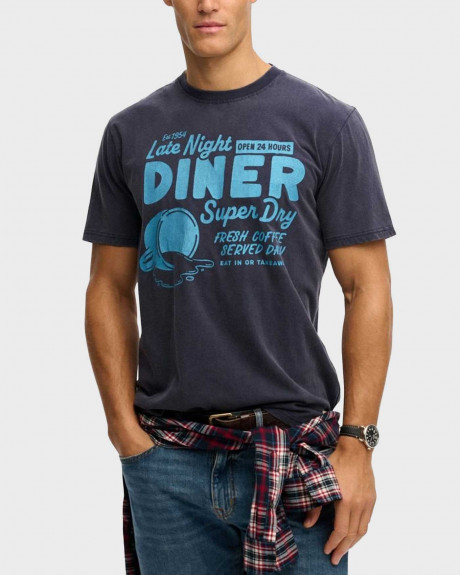 SUPERDRY D1 OVIN LOCAL BUSINESS ΑΝΔΡΙΚΗ ΚΟΝΤΟΜΑΝΙΚΗ ΜΠΛΟΥΖΑ - M1012354Α