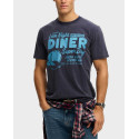 SUPERDRY D1 OVIN LOCAL BUSINESS ΑΝΔΡΙΚΗ ΚΟΝΤΟΜΑΝΙΚΗ ΜΠΛΟΥΖΑ - M1012354Α - ΑΝΘΡΑΚΙ