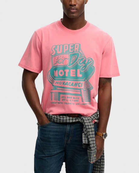 SUPERDRY D4 OVIN ROAD SIDE TRADE ΑΝΔΡΙΚΗ ΚΟΝΤΟΜΑΝΙΚΗ ΜΠΛΟΥΖΑ - M1012360Α