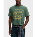 SUPERDRY D4 OVIN ROAD SIDE TRADE ΑΝΔΡΙΚΗ ΚΟΝΤΟΜΑΝΙΚΗ ΜΠΛΟΥΖΑ - M1012360Α - ΠΡΑΣΙΝΟ