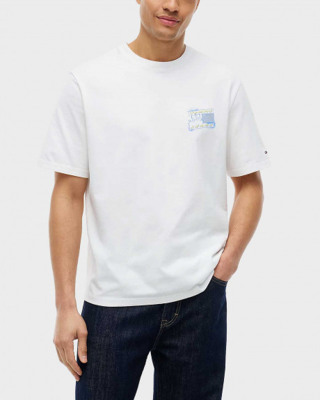 TOMMY JEANS 90S BUBBLE FLAG ΑΝΔΡΙΚΗ ΚΟΝΤΟΜΑΝΙΚΗ ΜΠΛΟΥΖΑ - DM0DM22554