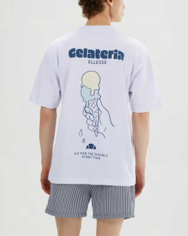 ELLESSE GELATERIA ΑΝΔΡΙΚΗ ΚΟΝΤΟΜΑΝΙΚΗ ΜΠΛΟΥΖΑ - SHD24399 - ΑΣΠΡΟ