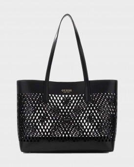 GUESS LETTY WOMEN'S SHOPPER BAG - HWBG991124  - BLACK