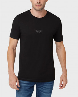 GUESS AIDY CN ΑΝΔΡΙΚΗ ΚΟΝΤΟΜΑΝΙΚΗ ΜΠΛΟΥΖΑ - M2YI72I3Z14 - ΜΑΥΡΟ