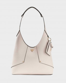 GUESS DARCY HOBO WOMEN'S SHOULDER BAG - HWBG991402  - ECRU