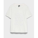 VERO MODA MAJA WOMEN'S T-SHIRT - 10343557 - WHITE