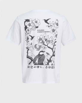 JACK & JONES FLOWER ΑΝΔΡΙΚΗ ΚΟΝΤΟΜΑΝΙΚΗ ΜΠΛΟΥΖΑ - 12297699 - ΜΑΥΡΟ-ΑΣΠΡΟ