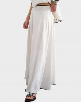 TOPSHOP CARO ΓΥΝΑΙΚΕΙΑ ΜΑΞΙ ΛΙΝΗ ΦΟΥΣΤΑ -  31001230 - ΑΣΠΡΟ