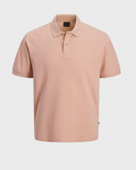 JACK & JONES JPRBLAWESTON ΑΝΔΡΙΚΗ ΚΟΝΤΟΜΑΝΙΚΗ ΠΟΛΟ ΜΠΛΟΥΖΑ - 12297755 - ΡΟΖ