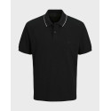 JACK & JONES JPRBLAWESTON ΑΝΔΡΙΚΗ ΚΟΝΤΟΜΑΝΙΚΗ ΠΟΛΟ ΜΠΛΟΥΖΑ - 12297755 - ΜΑΥΡΟ