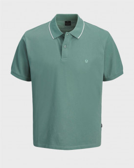 JACK & JONES JPRBLAWESTON ΑΝΔΡΙΚΗ ΚΟΝΤΟΜΑΝΙΚΗ ΠΟΛΟ ΜΠΛΟΥΖΑ - 12297755 - ΠΡΑΣΙΝΟ