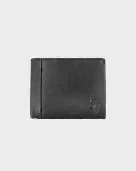 U.S. POLO ASSN. ΑΝΔΡΙΚΟ ΔΕΡΜΑΤΙΝΟ ΠΟΡΤΟΦΟΛΙ - WEUCK2697MH - ΜΑΥΡΟ