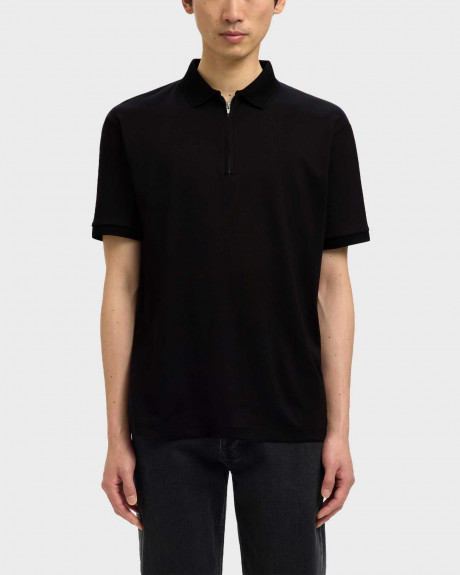 SELECTED FAVE ΑΝΔΡΙΚΗ ΠΟΛΟ HALF-ZIP ΚΟΝΤΟΜΑΝΙΚΗ ΜΠΛΟΥΖΑ - 16079026