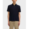 SELECTED FAVE ΑΝΔΡΙΚΗ ΠΟΛΟ HALF-ZIP ΚΟΝΤΟΜΑΝΙΚΗ ΜΠΛΟΥΖΑ - 16079026 - ΜΠΛΕ