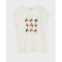 VERO MODA VMJYSMA WOMEN'S SHORT SLEEVE T-SHIRT - 10343078 - WHITE