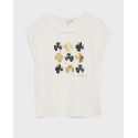 VERO MODA VMJYSMA WOMEN'S SHORT SLEEVE T-SHIRT - 10343078 - WHITE