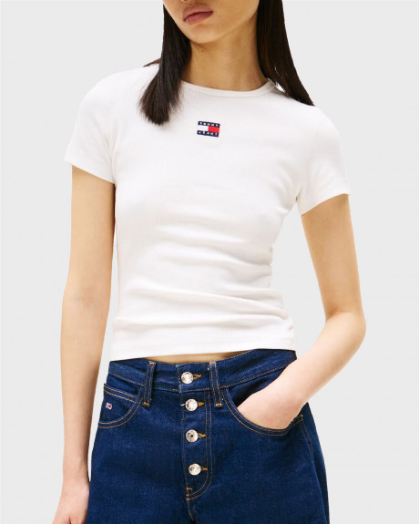 TOMMY HILFIGER WOMEN'S SHORT SLEEVE T-SHIRT - DW0DW17881