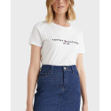 TOMMY HILFIGER HERITAGE WOMEN'S SHORT SLEEVE T-SHIRT - WW0WW31999 - BLUE
