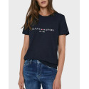 TOMMY HILFIGER HERITAGE WOMEN'S SHORT SLEEVE T-SHIRT - WW0WW31999 - BLUE