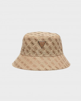 GUESS NOELLE WOMEN'S BUCKET HAT - ΑW5504POL01 - BEIGE