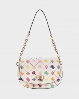 GUESS EMELIE WOMEN'S SHOULDER BAG - HWGM992820  - ECRU