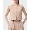 ΜΥ Τ WEARABLES WOMEN'S CROP TOP - s26T4096 - BEIGE