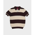BLACKTOP FOUNDATION ΑΝΔΡΙΚΟ ΠΛΕΚΤΟ HALF-ZIP ΠΟΛΟ - STRIPE - ΜΠΛΕ
