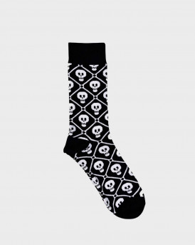 BLACKTOP FOUNDATION ΑΝΔΡΙΚΕΣ ΚΑΛΤΣΕΣ - SOCKS - ΜΑΥΡΟ-ΑΣΠΡΟ