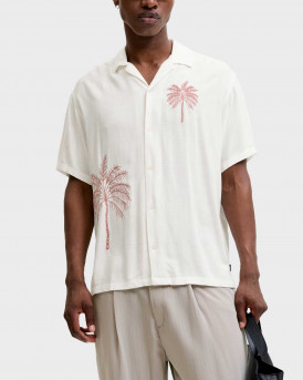 JACK & JONES ΑΝΔΡΙΚΟ ΚΟΝΤΟΜΑΝΙΚΟ ΠΟΥΚΑΜΙΣΟ - 12296413 - ΑΣΠΡΟ