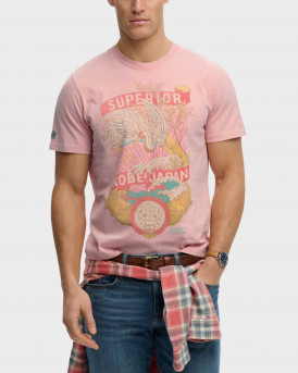SUPERDRY VINTAGE LOGO TOKYO ΑΝΔΡΙΚΗ ΚΟΝΤΟΜΑΝΙΚΗ ΜΠΛΟΥΖΑ - Μ1012235Α - ΡΟΖ