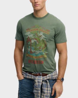 SUPERDRY VINTAGE LOGO TOKYO ΑΝΔΡΙΚΗ ΚΟΝΤΟΜΑΝΙΚΗ ΜΠΛΟΥΖΑ - Μ1012235Α - ΧΑΚΙ