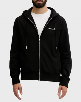 CALVIN KLEIN JEANS LS PRM TERY SCRIPT ΑΝΔΡΙΚΗ ΖΑΚΕΤΑ ΜΕ ΚΟΥΚΟΥΛΑ - LV04RG262G - ΜΑΥΡΟ