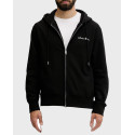 CALVIN KLEIN JEANS LS PRM TERY SCRIPT ΑΝΔΡΙΚΗ ΖΑΚΕΤΑ ΜΕ ΚΟΥΚΟΥΛΑ - LV04RG262G - ΜΑΥΡΟ
