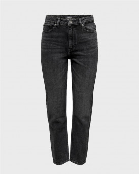 ONLY ONLEMILY STRAIGHT ANK WOMEN'S JEANS - 15235780 - BLACK