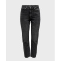 ONLY ONLEMILY STRAIGHT ANK WOMEN'S JEANS - 15235780 - BLACK