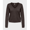 ONLY ONLLOYAL V-NECK WOMEN'S SWEATER - 15368957 - GREY