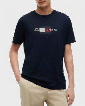 TOMMY HILFIGER ΑΝΔΡΙΚΗ ΒΑΜΒΑΚΕΡΗ ΚΟΝΤΟΜΑΝΙΚΗ ΜΠΛΟΥΖΑ - ΜW0MW43226 - ΜΠΛΕ