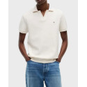 TOMMY HILFIGER JONNY COLLAR ΑΝΔΡΙΚΗ ΠΟΛΟ ΜΠΛΟΥΖΑ - MW0MW43278 - ΕΚΡΟΥ