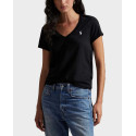 POLO RALPH LAUREN WOMEN'S V-NECK T-SHIRT - 211Β14611009 - BLACK