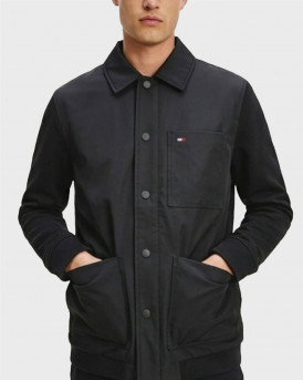 TOMMY HILFIGER ESS MIX MEDIA CHORE ΑΝΔΡΙΚΟ ΤΖΑΚΕΤ - MW0MW43215 - ΜΑΥΡΟ