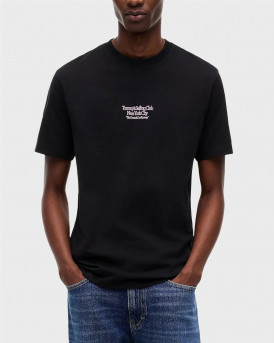 TOMMY HILFIGER RLX SAILBOAT SS TEE ΑΝΔΡΙΚΗ ΚΟΝΤΟΜΑΝΙΚΗ ΜΠΛΟΥΖΑ - DM0DM23184 - ΜΑΥΡΟ