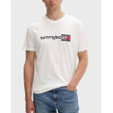 TOMMY HILFIGER ENTRY DNA TEE ΑΝΔΡΙΚΗ ΚΟΝΤΟΜΑΝΙΚΗ ΜΠΛΟΥΖΑ - DM0DM23406 - ΕΚΡΟΥ